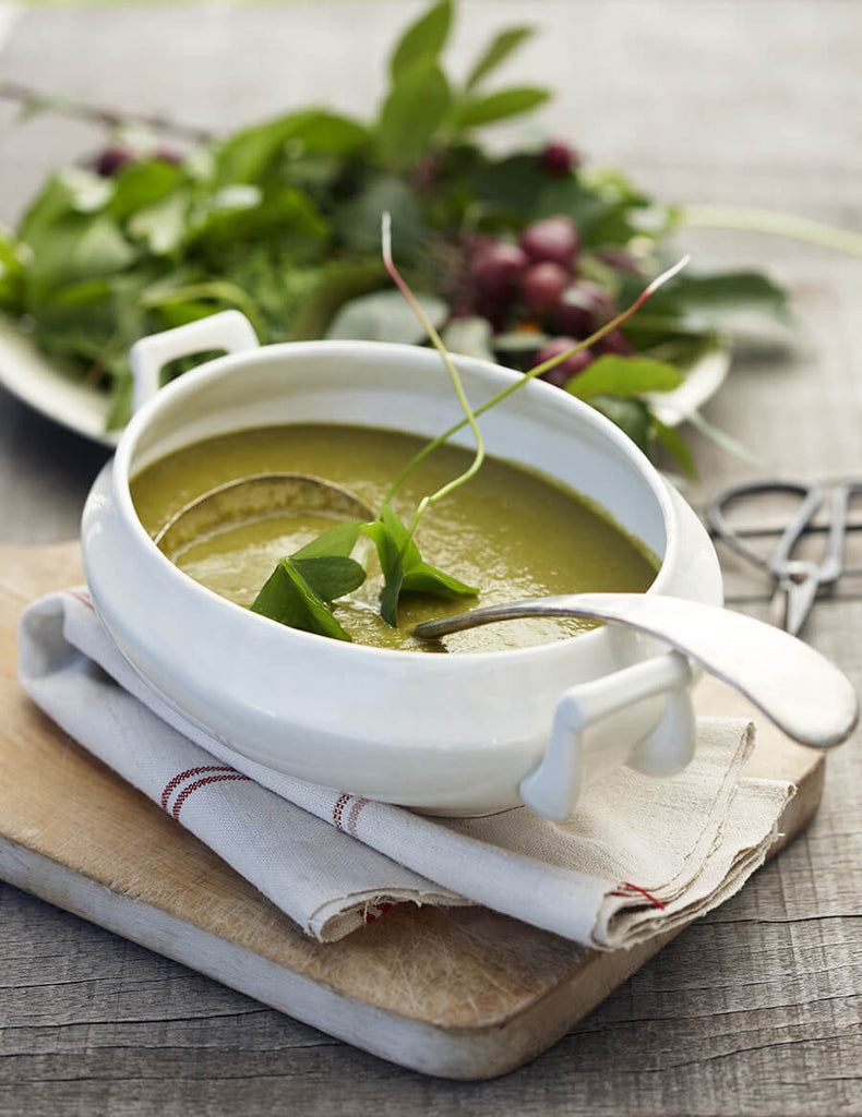 Waterblommetjie and sorrel soup