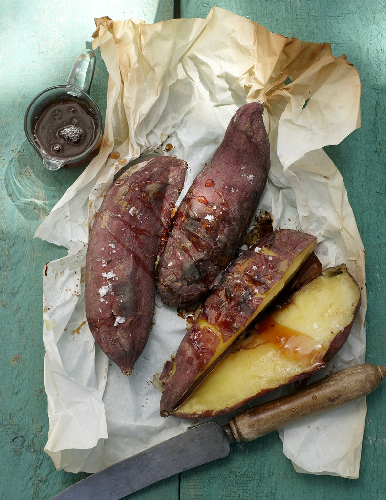 Sweet potatoes with moskonfyt