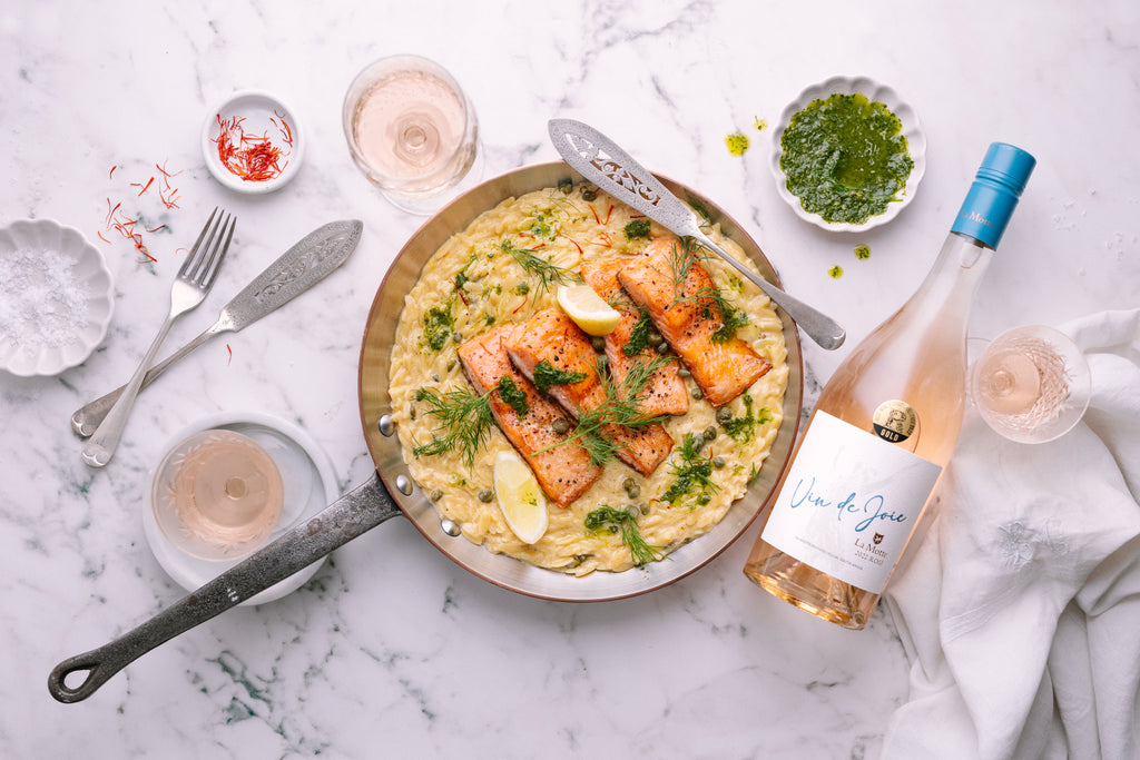 Pretty and Pink: Pan-fried Trout with Saffron & Lemon Butter Sauce