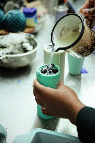 Candle making with OKRA Candle: 05 October 2025