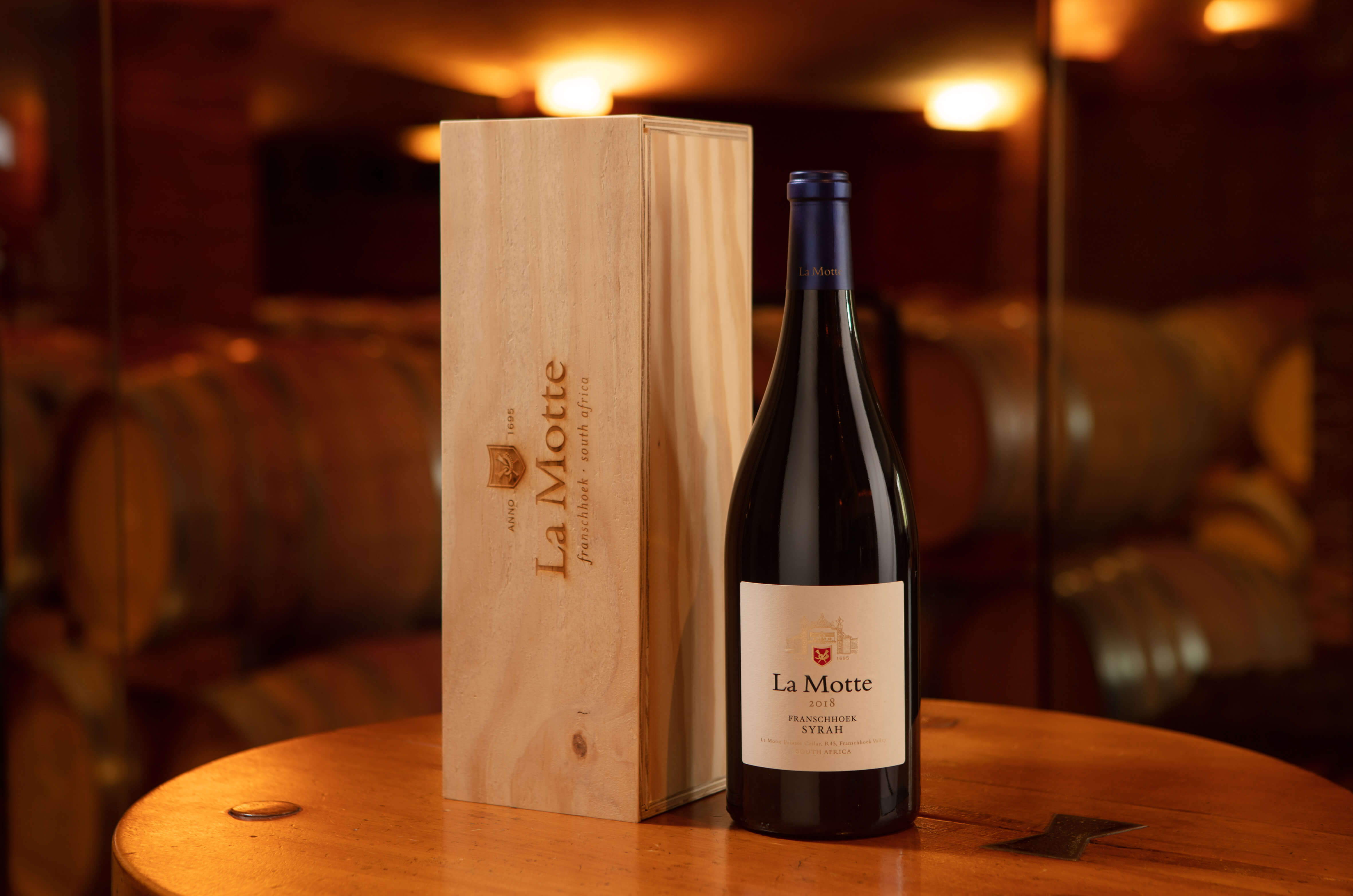 La Motte Syrah Magnum in a Wooden Box