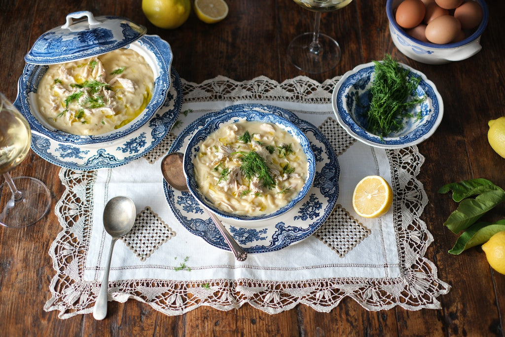 Avgolemono Soup with Orzo