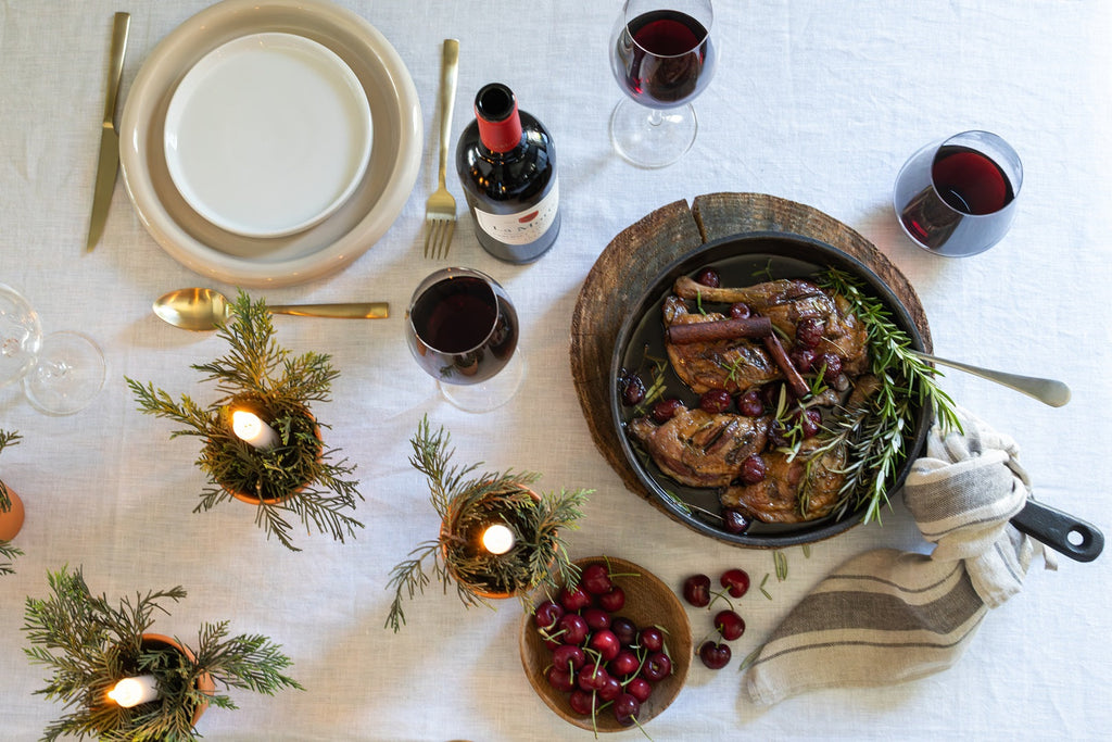 Easy Flavourful Roast Duck with Cherries