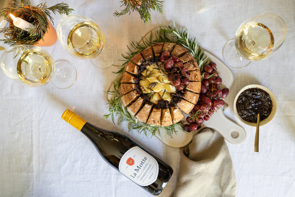 Brie Tear & Share bread with roasted grapes & rosemary