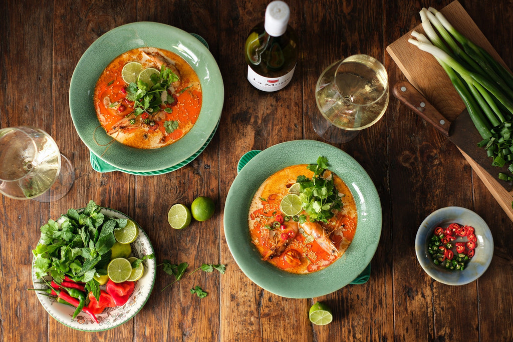 Tom Kha Gai Soup with Prawns