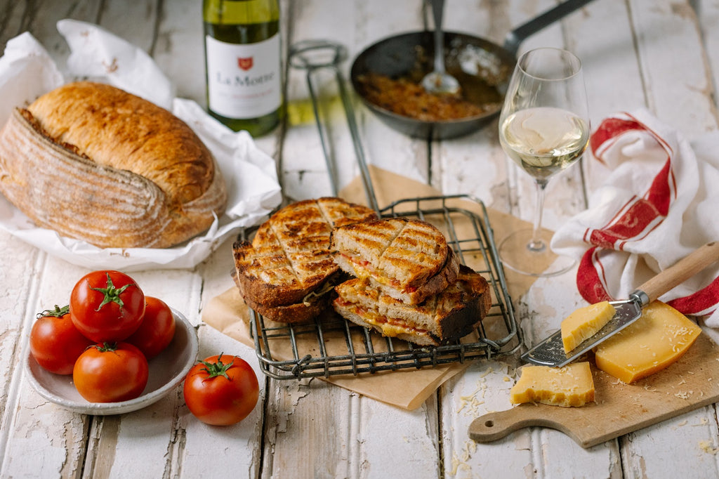 Sourdough braaibroodjie with French onion confit