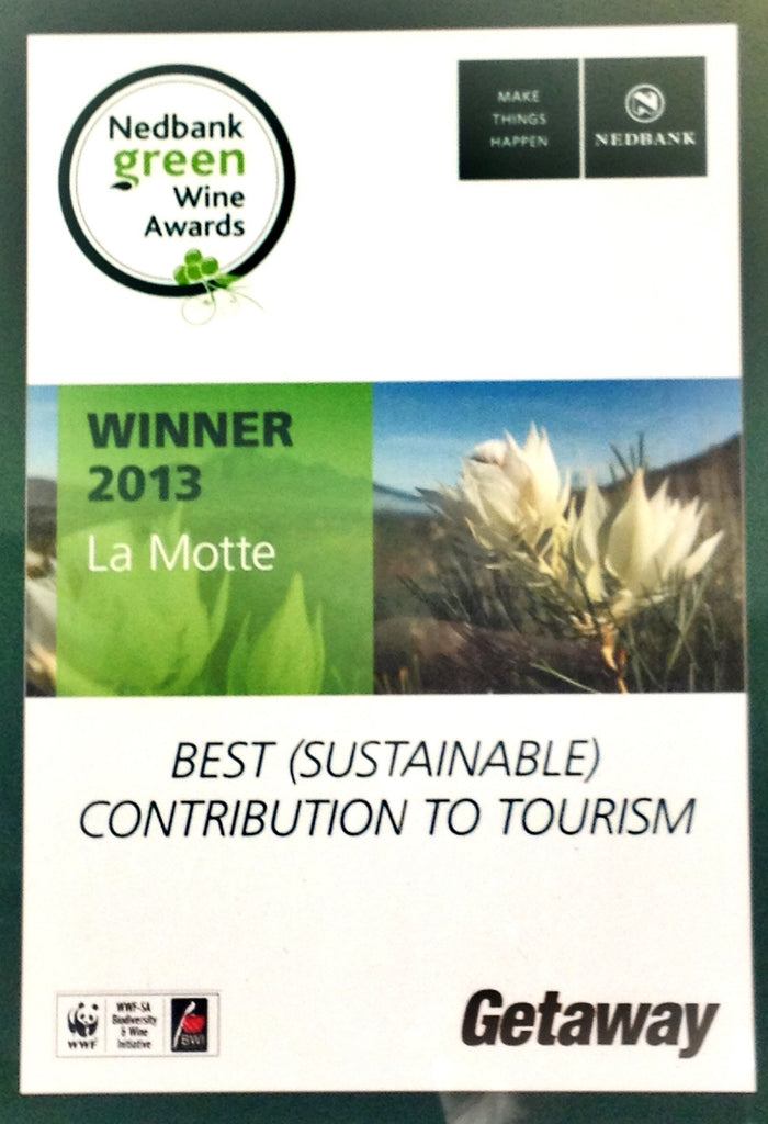 La Motte awarded for Best (Sustainable) Contribution to Tourism
