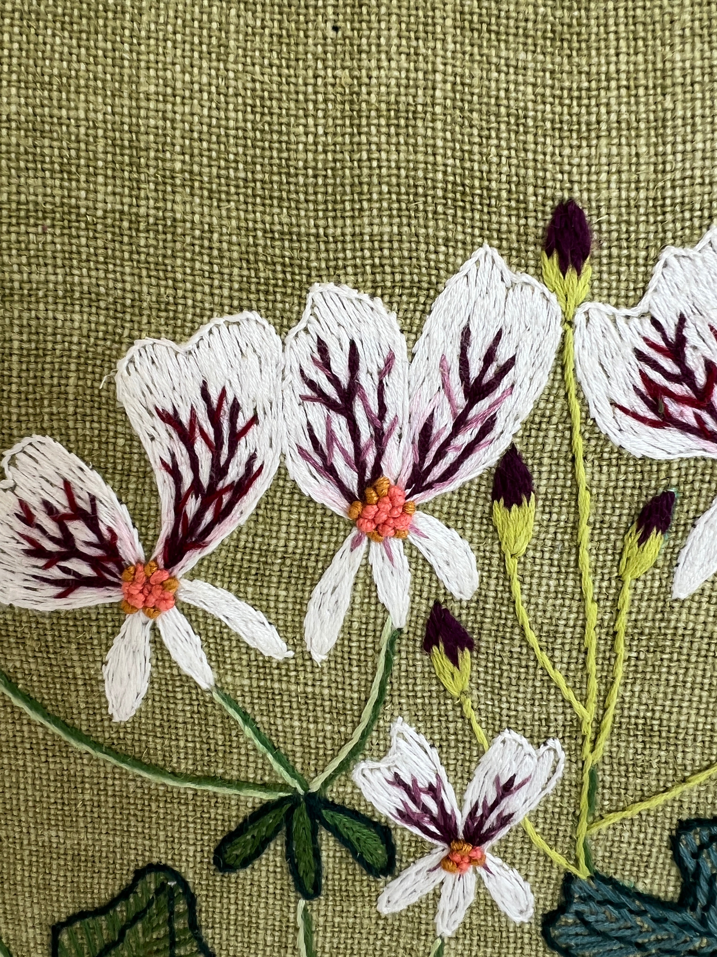Two-Day Botanical Cushion Embroidery Workshop with Starry Eve Collett from Casamento: 10 & 11 October 2026