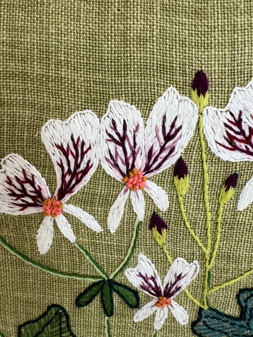 Two-Day Botanical Cushion Embroidery Workshop with Starry Eve Collett from Casamento: 10 & 11 October 2026